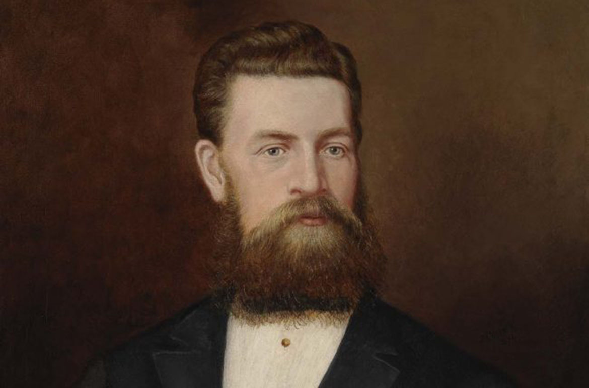 Auschar Chauncy, England/Australia b.c.1836-1877 / Portrait of Richard Edwards 1874