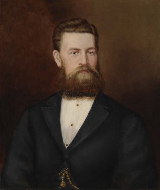 Auschar Chauncy, England/Australia b.c.1836-1877 / Portrait of Richard Edwards 1874